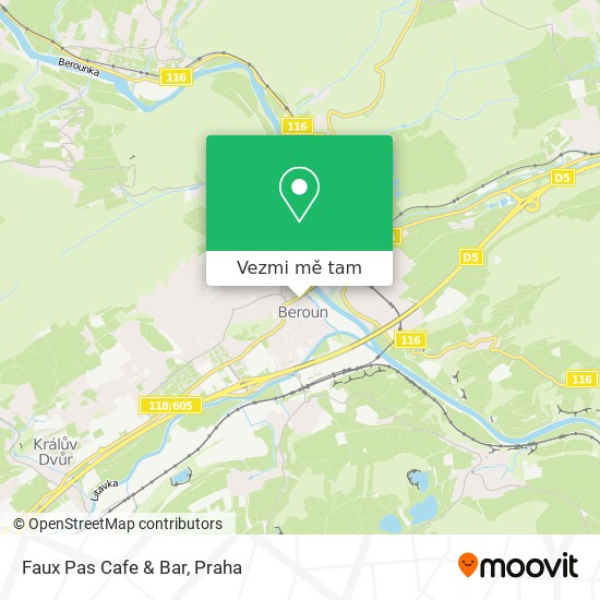 Faux Pas Cafe & Bar mapa