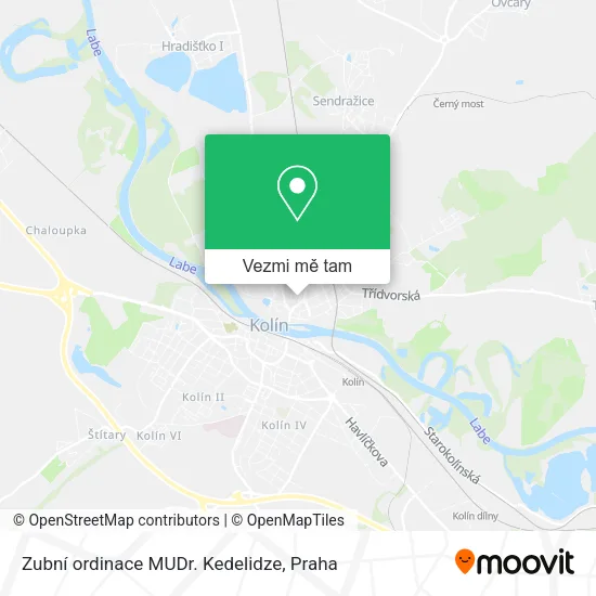 Zubní ordinace MUDr. Kedelidze mapa