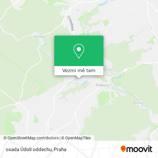 osada Údolí oddechu mapa