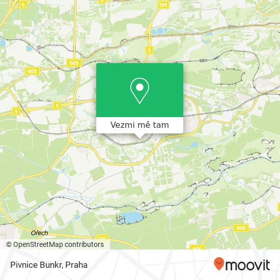 Pivnice Bunkr mapa