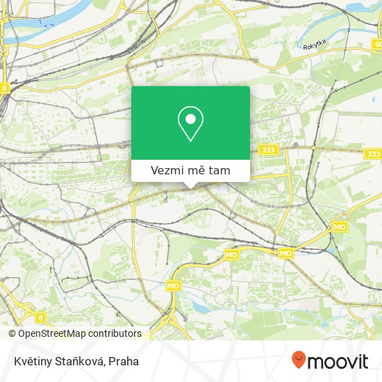 Květiny Staňková mapa