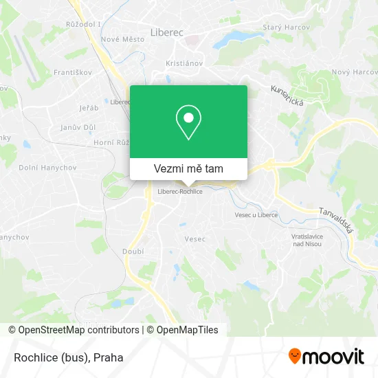 Rochlice (bus) mapa