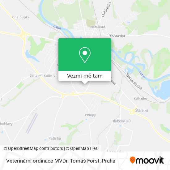 Veterinární ordinace MVDr. Tomáš Forst mapa
