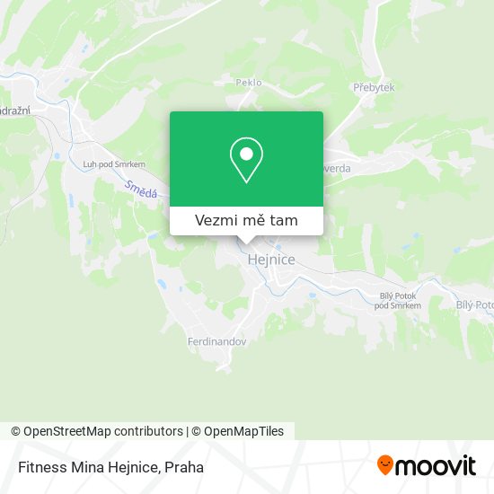 Fitness Mina Hejnice mapa