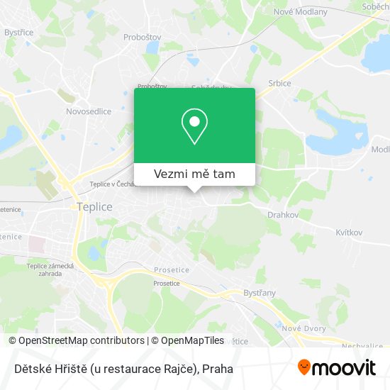 Dětské Hřiště (u restaurace Rajče) mapa