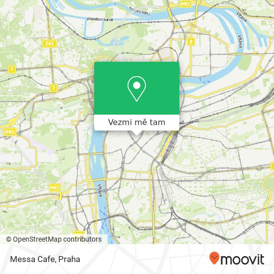 Messa Cafe mapa