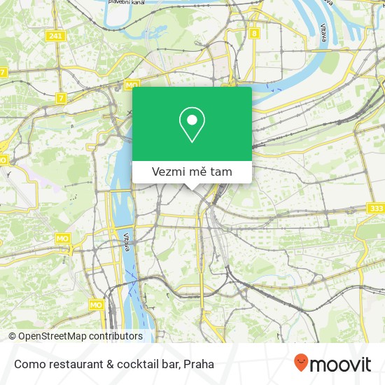 Como restaurant & cocktail bar mapa
