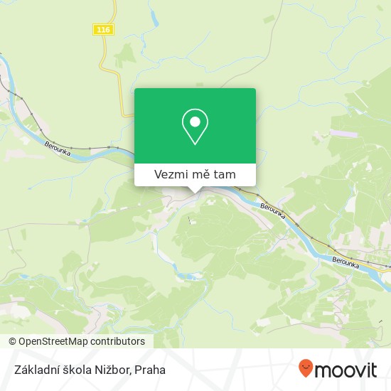 Základní škola Nižbor mapa