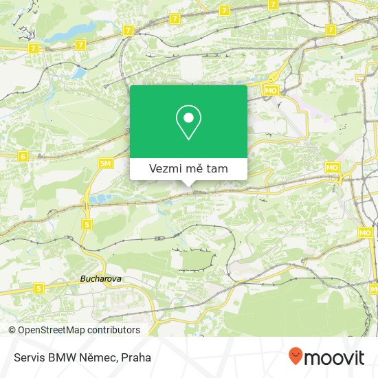 Servis BMW Němec mapa