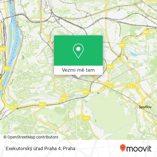 Exekutorský úřad Praha 4 mapa