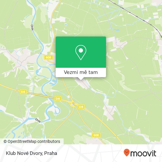 Klub Nové Dvory mapa