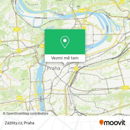 Zážitky.cz mapa