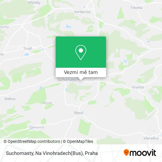 Suchomasty, Na Vinohradech(Bus) mapa