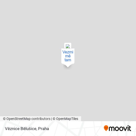 Věznice Bělušice mapa