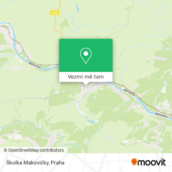 Školka  Makovičky mapa