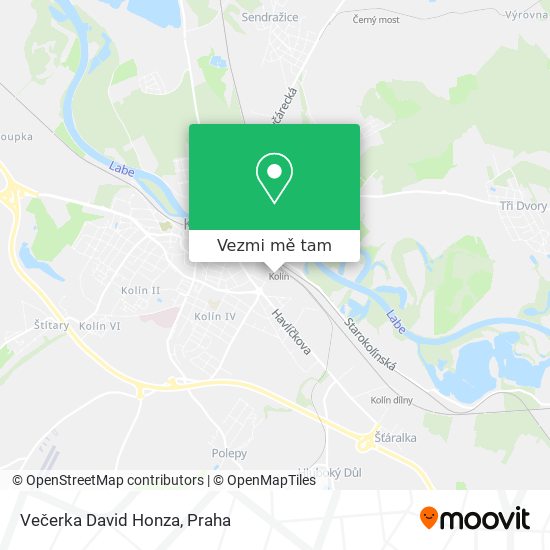 Večerka David Honza mapa