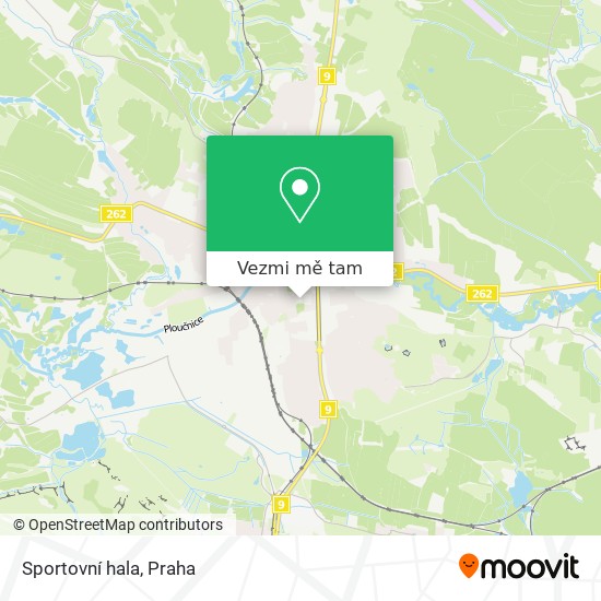 Sportovní hala mapa