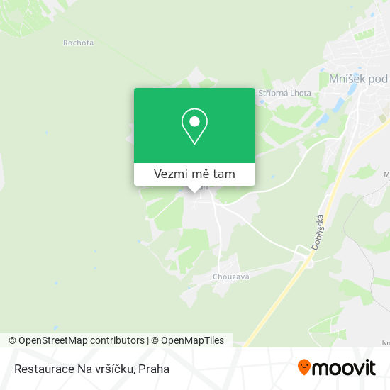 Restaurace Na vršíčku mapa