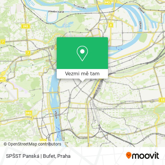 SPŠST Panská | Bufet mapa