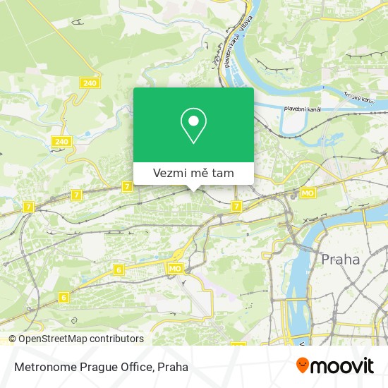 Metronome Prague Office mapa