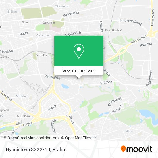 Hyacintová 3222/10 mapa