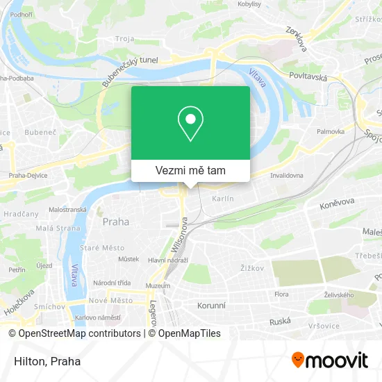 Hilton mapa