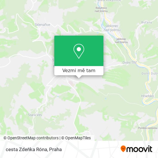 cesta Zdeňka Róna mapa