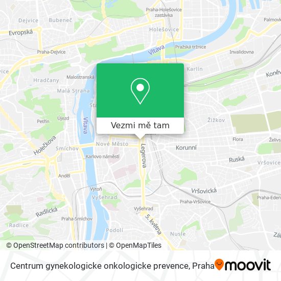 Centrum gynekologicke onkologicke prevence mapa