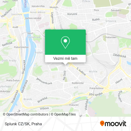 Splunk CZ/SK mapa
