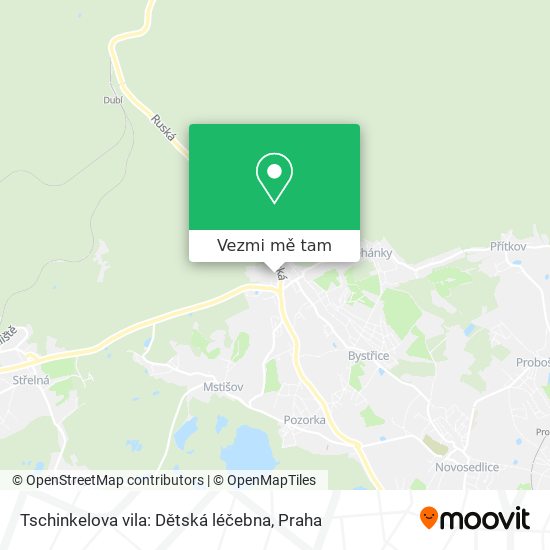 Tschinkelova vila: Dětská léčebna mapa
