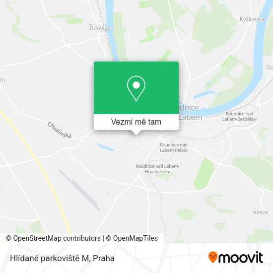 Hlídané parkoviště M mapa