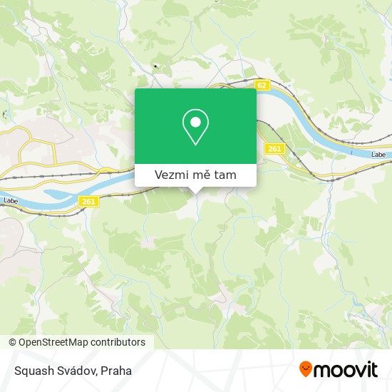 Squash Svádov mapa
