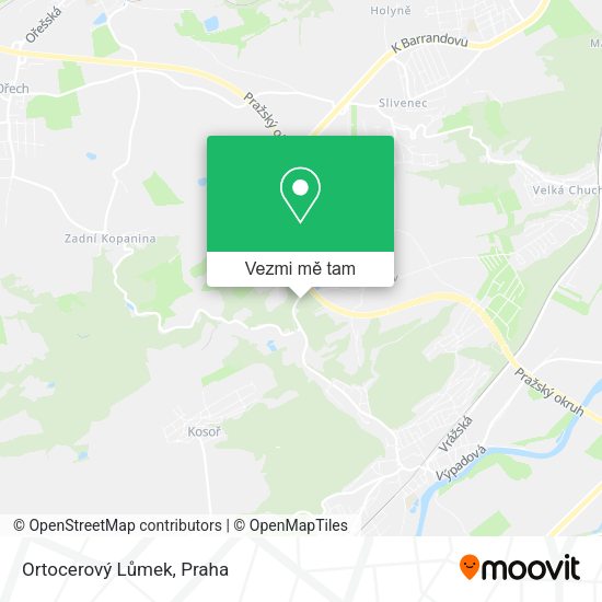 Ortocerový Lůmek mapa