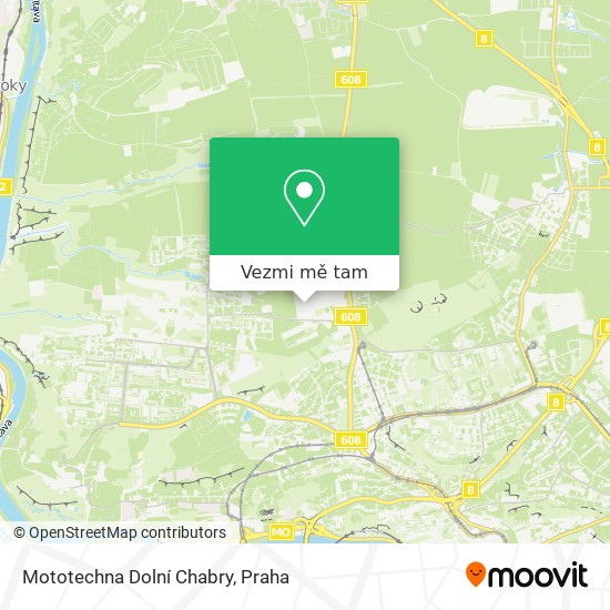 Mototechna Dolní Chabry mapa