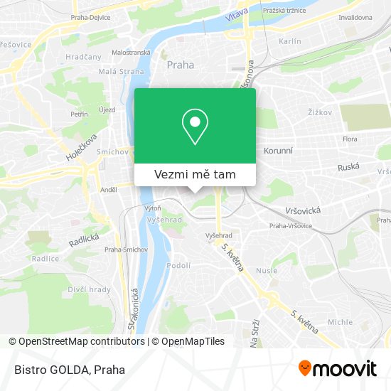 Bistro GOLDA mapa