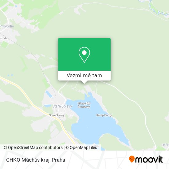 CHKO Máchův kraj mapa