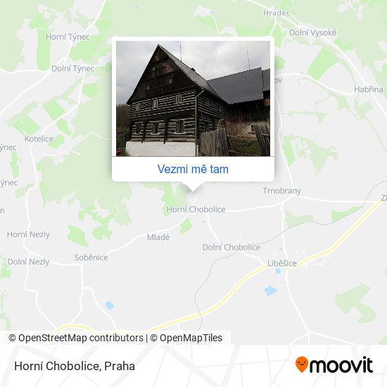 Horní Chobolice mapa