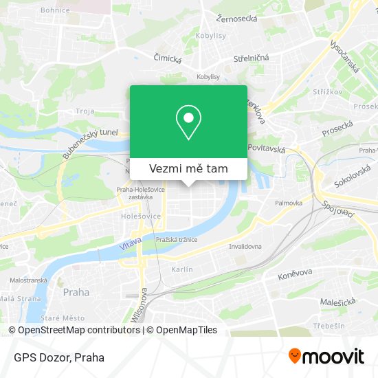 GPS Dozor mapa
