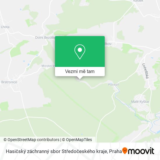 Hasičský záchranný sbor Středočeského kraje mapa