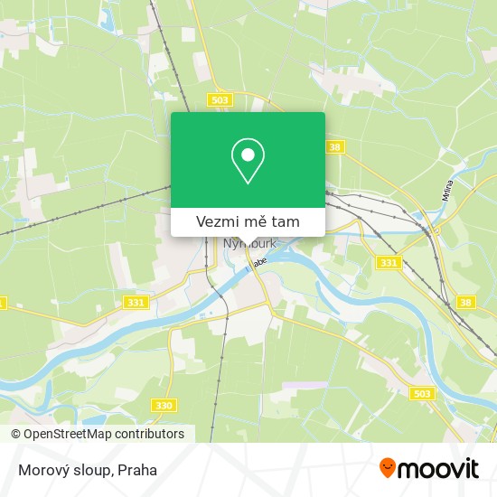 Morový sloup mapa