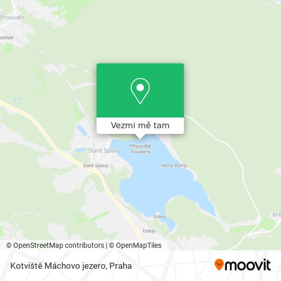 Kotviště Máchovo jezero mapa