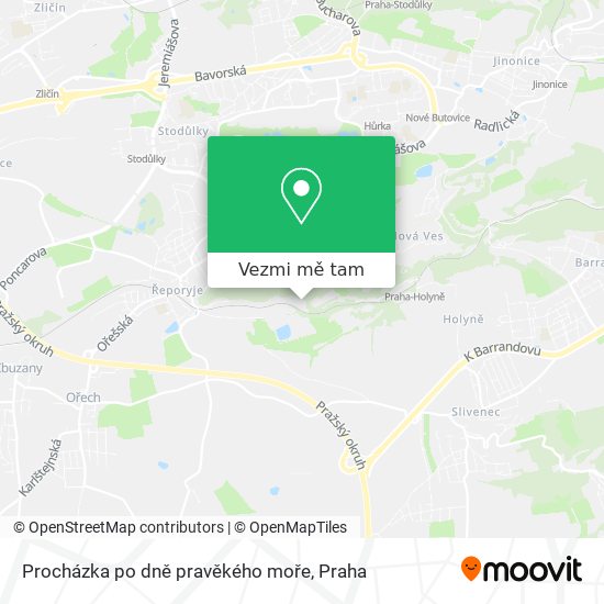 Procházka po dně pravěkého moře mapa