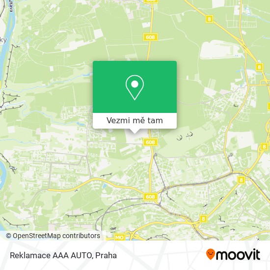 Reklamace AAA AUTO mapa