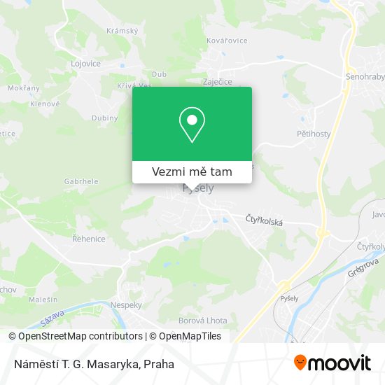Náměstí T. G. Masaryka mapa