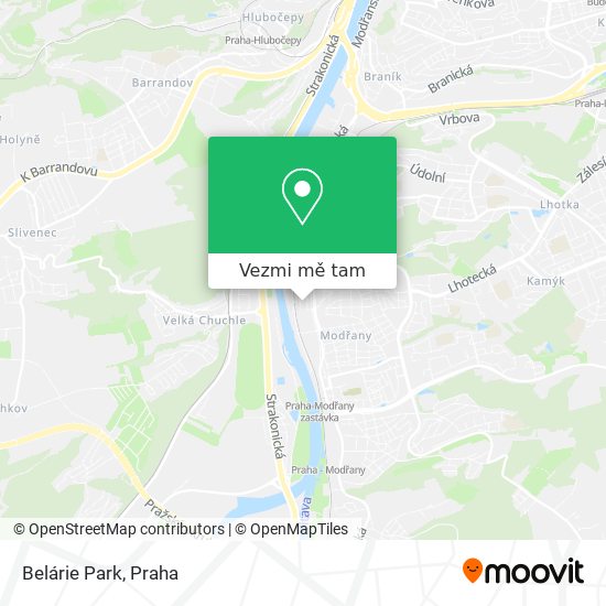 Belárie Park mapa