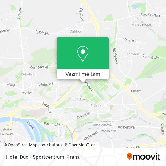 Hotel Duo - Sportcentrum mapa
