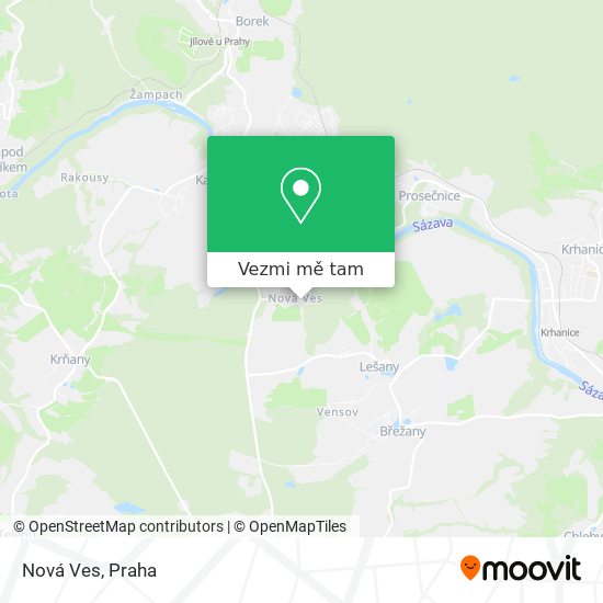 Nová Ves mapa