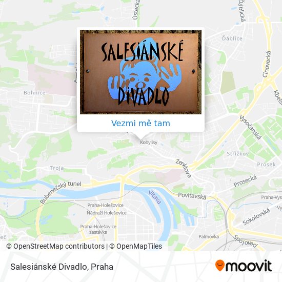 Salesiánské Divadlo mapa