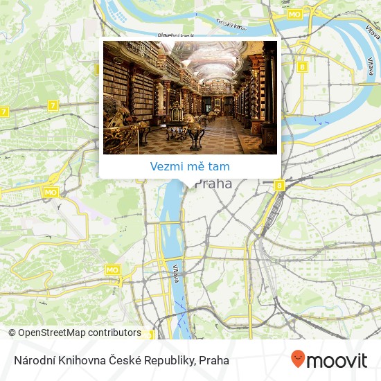 Národní Knihovna České Republiky mapa