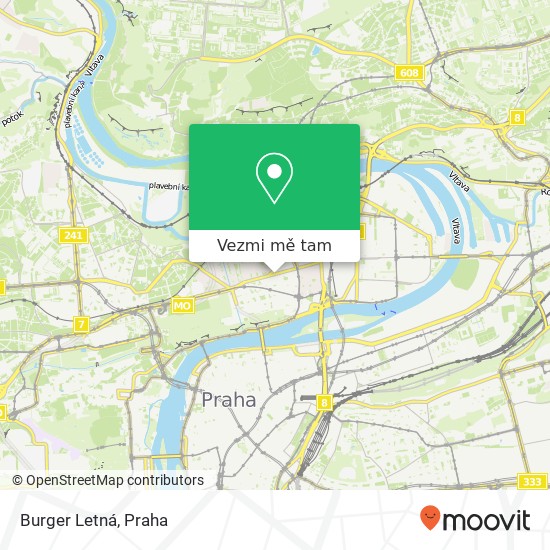 Burger Letná mapa